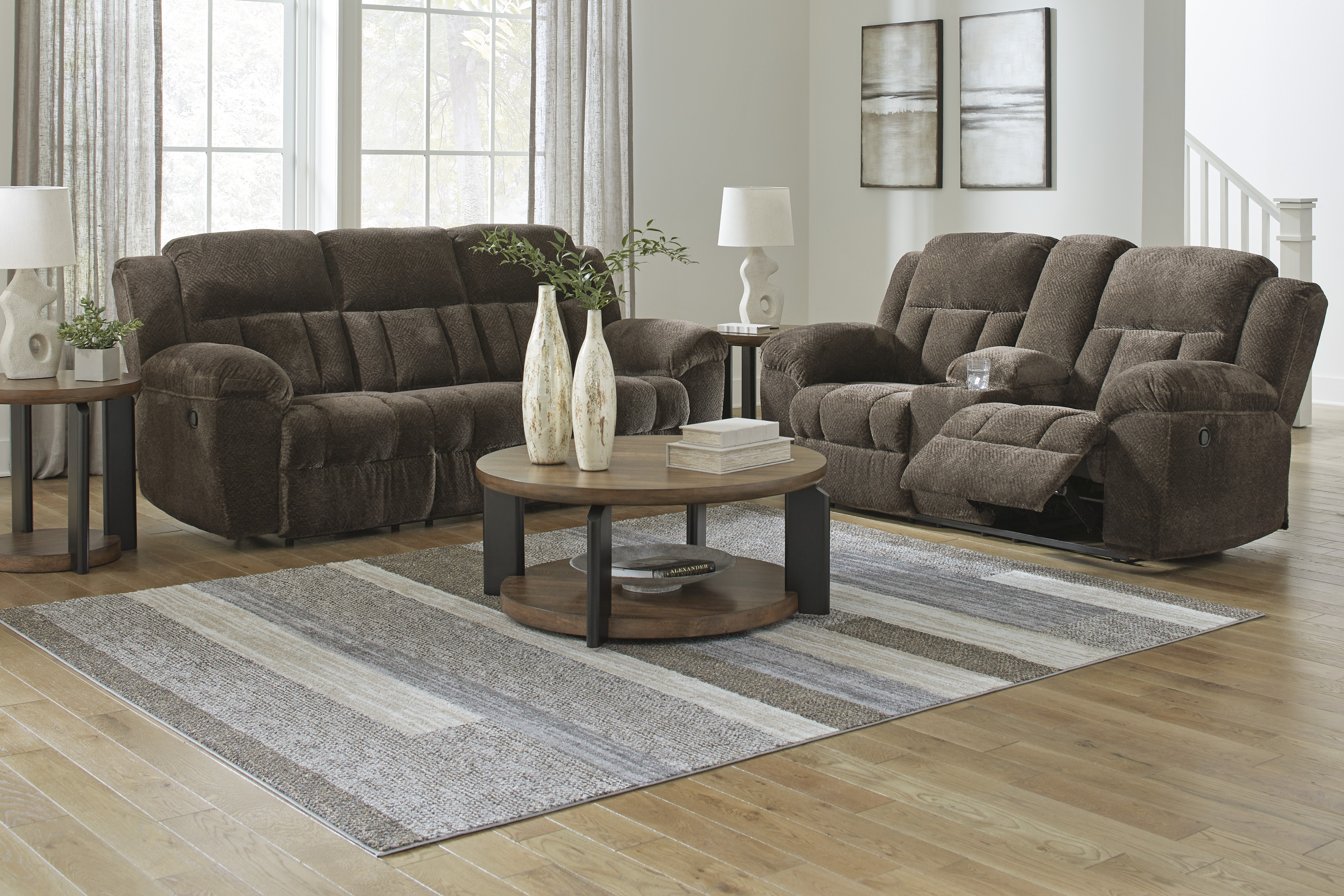 Sofa and loveseat set at Superior Rent To Own.